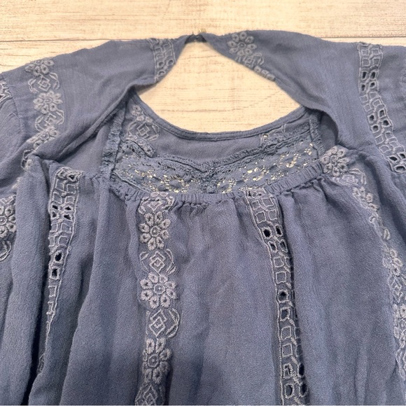 Free People Kiss Kiss Tunic size S blue - Picture 7 of 9